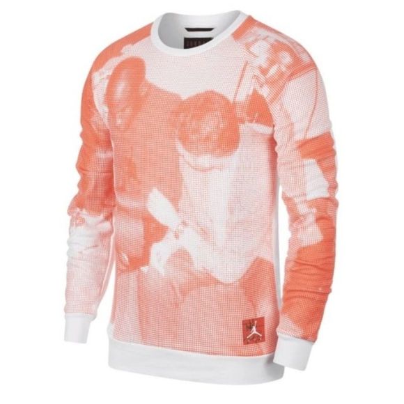 Jordan Other - Air Jordan Legacy Tinker Infrared Fleece Crew Sweatshirt Men's Size Small